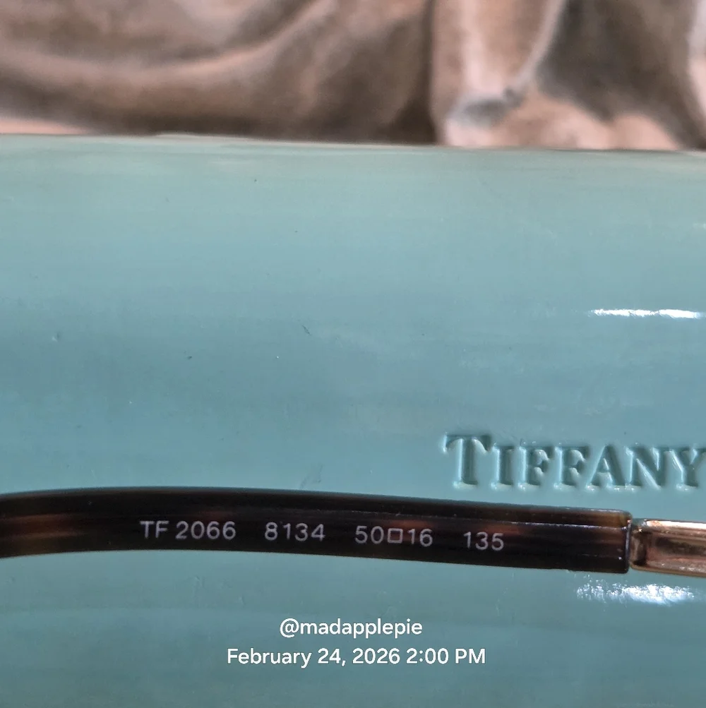 Tiffany & Company TF 2066 Eyeglass Frames Only Demo Lenses Luxury Designer #172